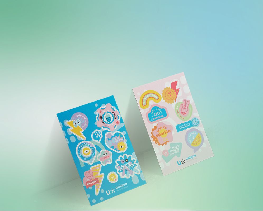 Header Mockup Unique Stickers